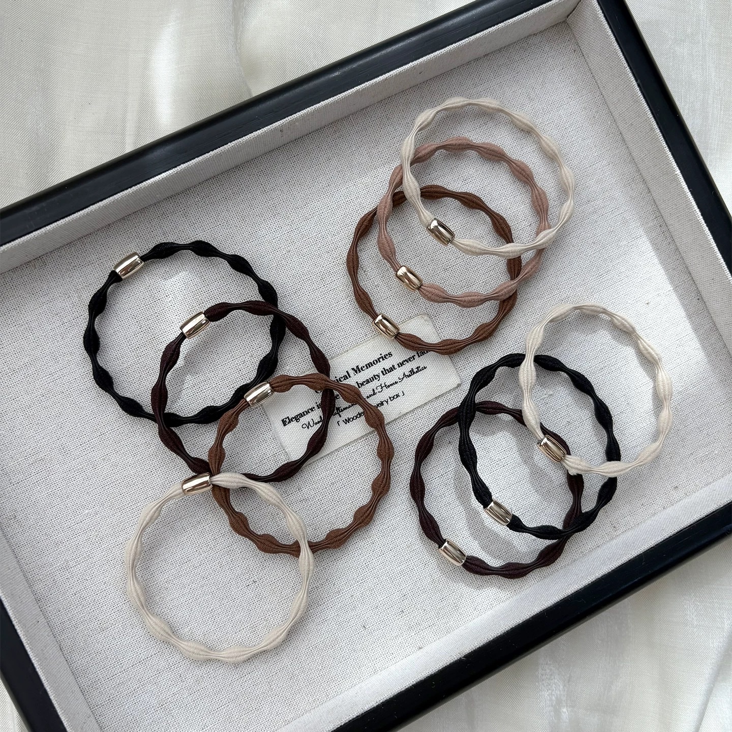 豆豆头绳小橡皮筋发圈女扎头发绳头饰胶圈皮套运动藕节高级感简约发圈大肠发圈饰品