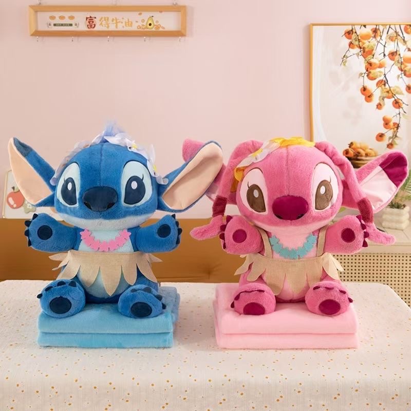 New cartoon Teddy air-conditioned blanket, cute cuddle duck, teddy doll, plush toy, children's toy pillow