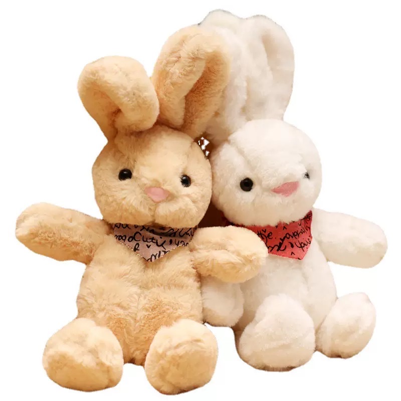 Cute little rabbit figurines, rabbit dolls, rabbit plush toys, soothing rabbit cloth dolls, plush toys, dolls detail image 2