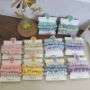 3-piece candy-colored small intestine loop set, sweet and colorful hair tie, Korean-style rubber band cream hair tie, fabric ethereal hair accessory hair tie, hair tie details Picture