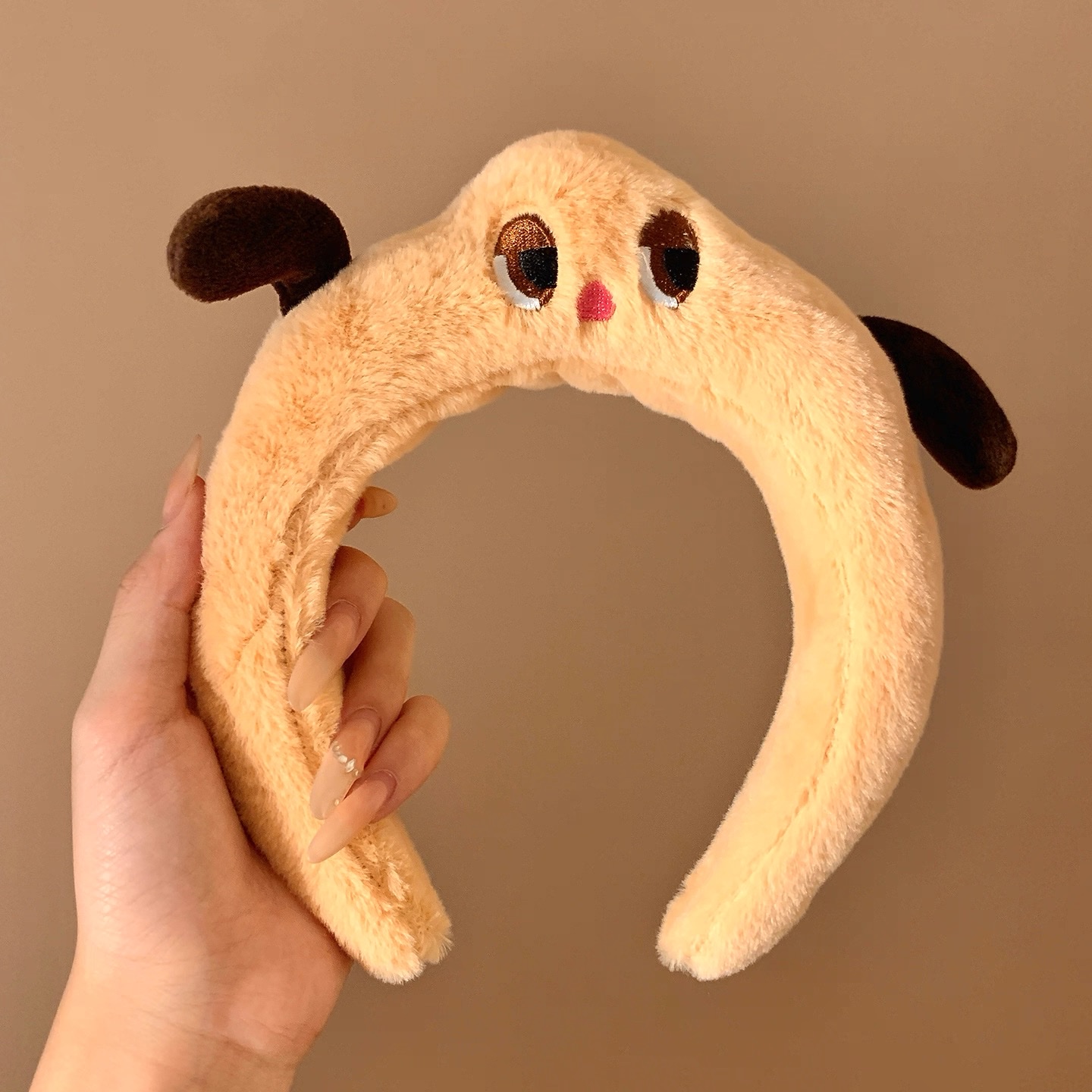 kitty蝴蝶结毛绒发箍凯蒂猫女宽边可爱卡通洗脸敷面膜嗨喽kt头箍细节图