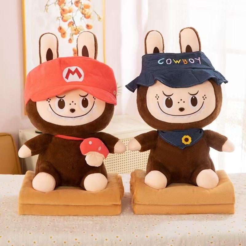 New cartoon Teddy air-conditioned blanket, cute cuddle duck, teddy doll, plush toy, children's toy pillow detail image 6