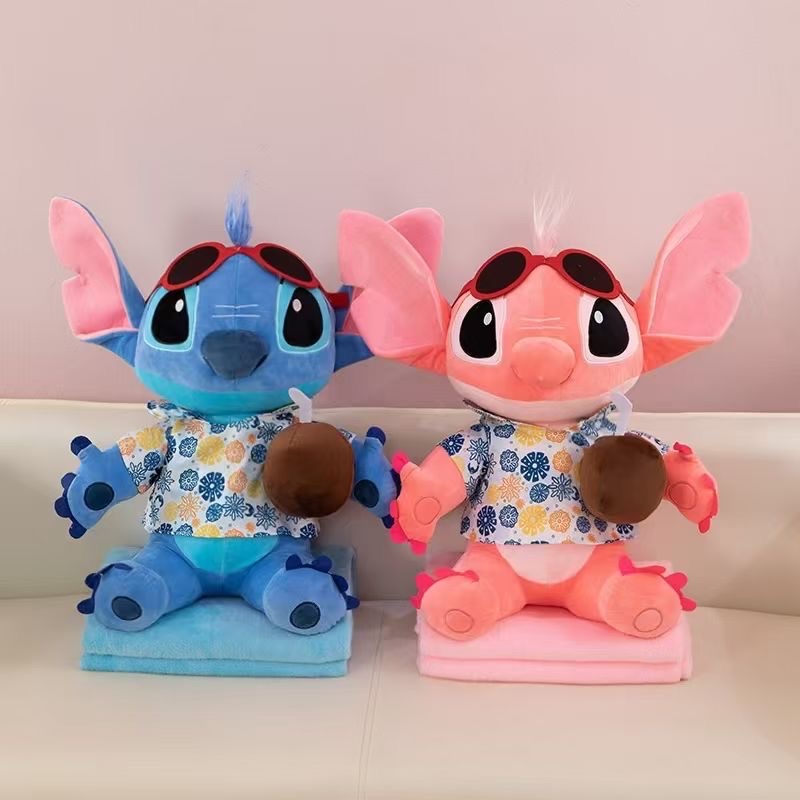 New cartoon Teddy air-conditioned blanket, cute cuddle duck, teddy doll, plush toy, children's toy pillow detail image 1