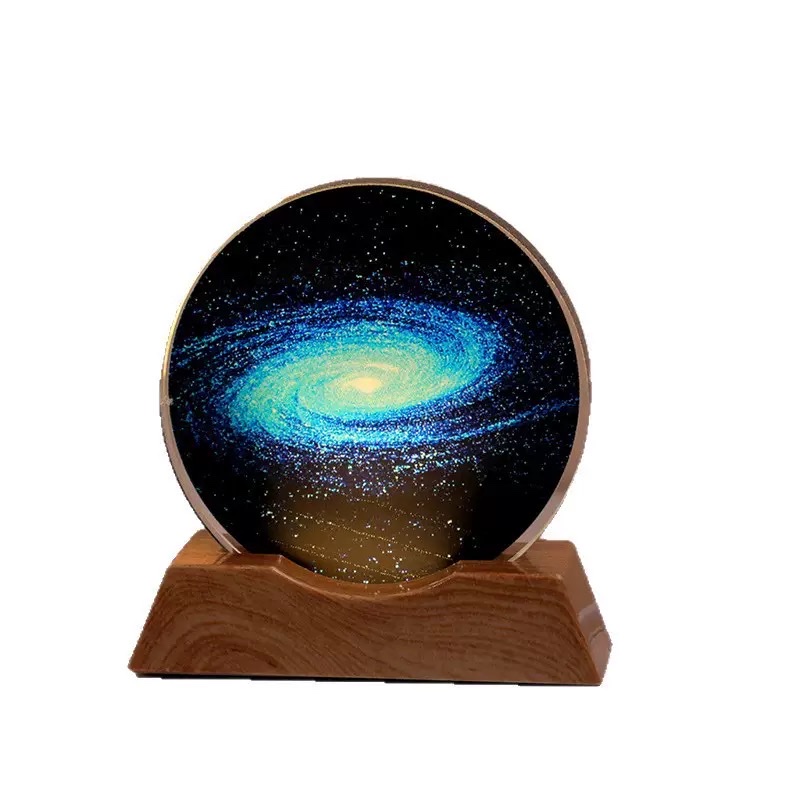 Color-printed round cakes + luminous base night light ornaments Item Picture