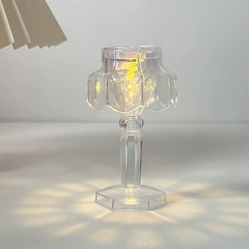 Ins-style crystal night light, creative bedroom bedside lamp, decorative atmosphere light, small birthday gift for best friend detail image 5