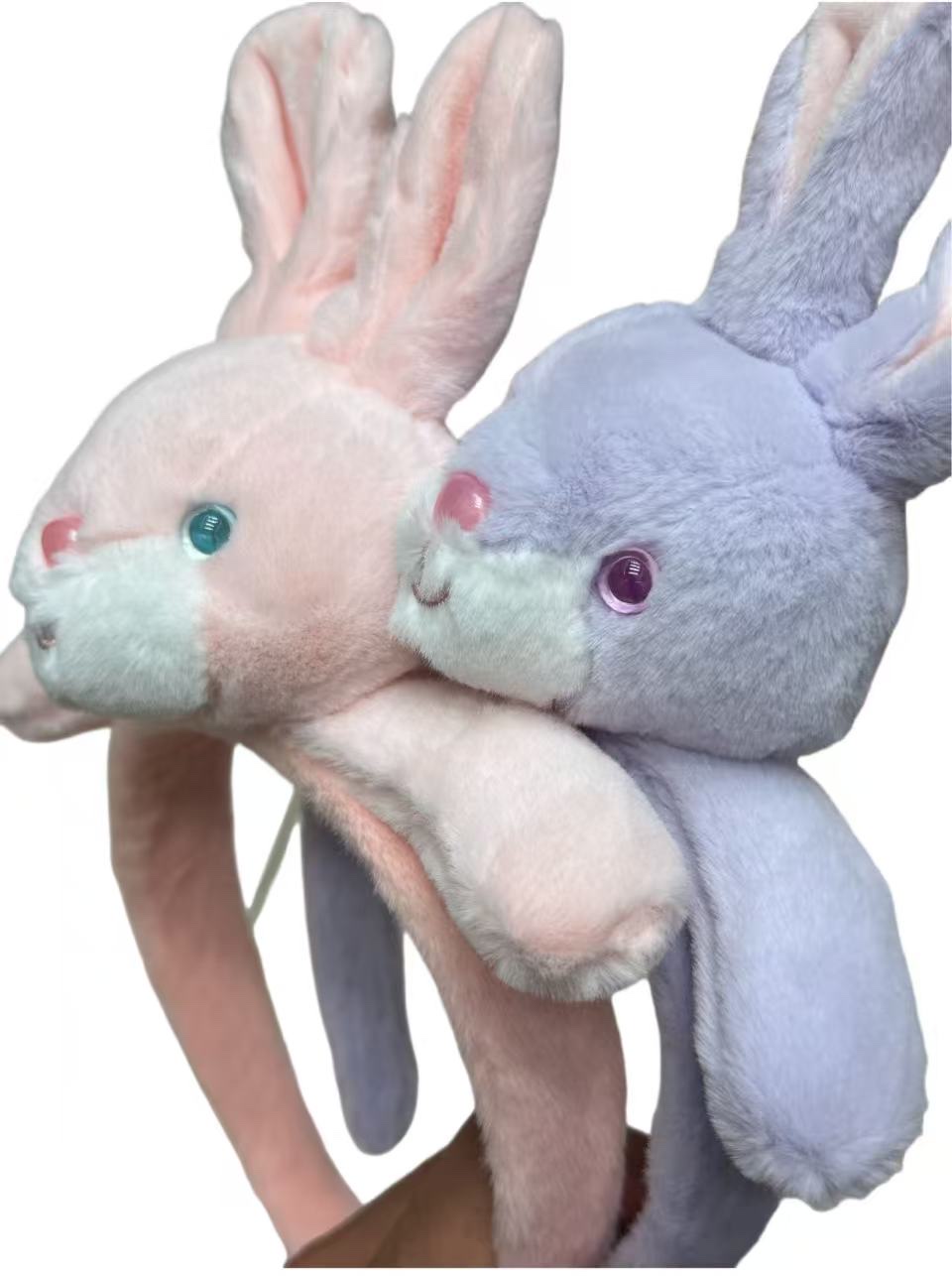 可爱毛绒兔子发箍 少女心卡通头箍 甜美卖萌头饰产品图