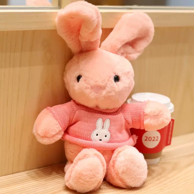 Cute little rabbit figurines, rabbit dolls, rabbit plush toys, soothing rabbit cloth dolls, plush toys, dolls Item Picture