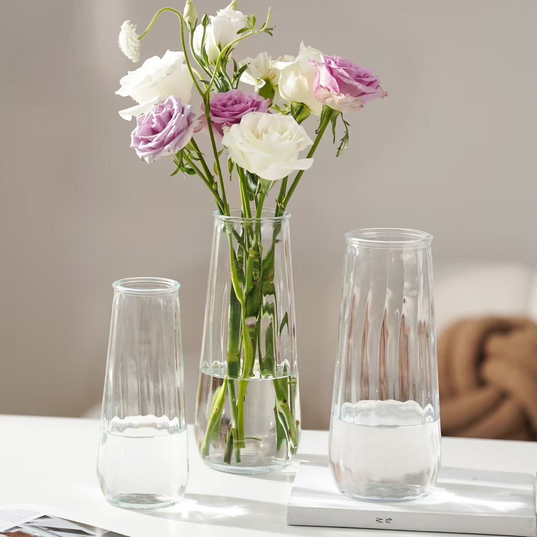 水晶玻璃珠透明大孔玻璃制品花瓶装饰品水晶水晶玻璃工艺品