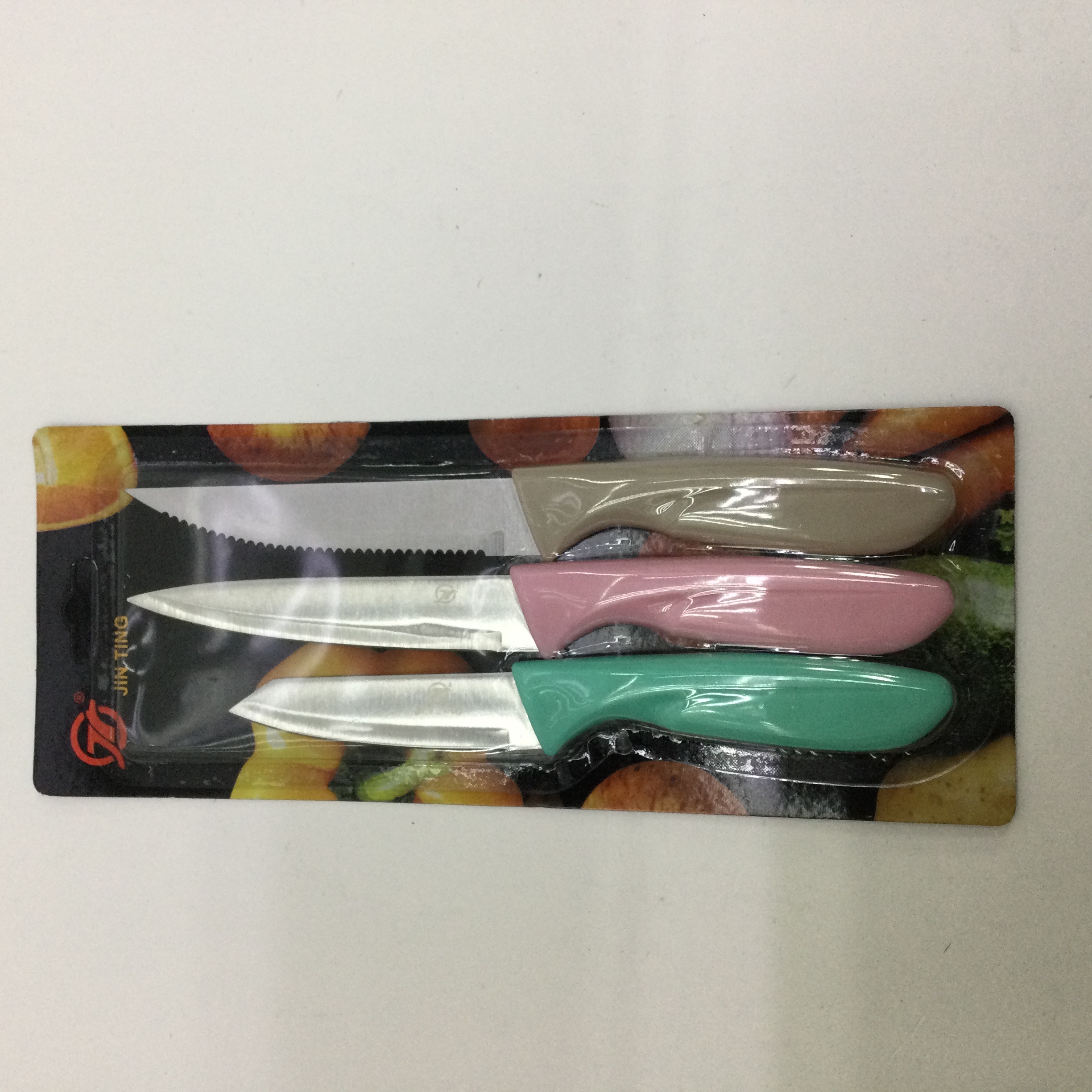 彩柄果皮，万用，牛扒刀3pc