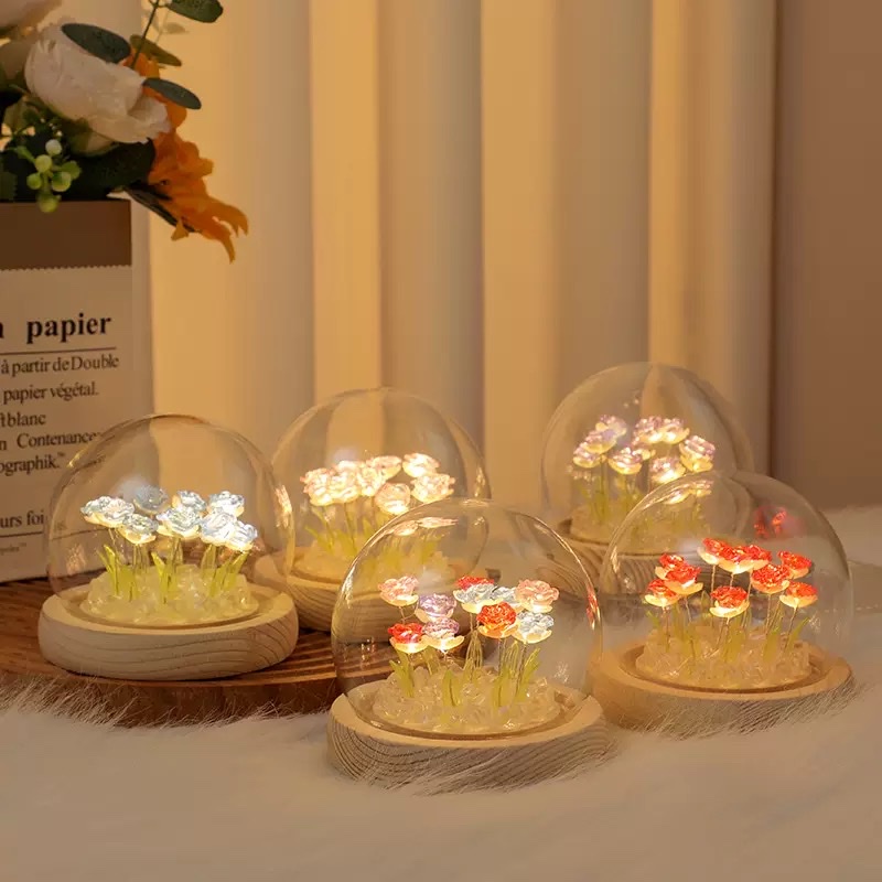 Rose bouquet night light