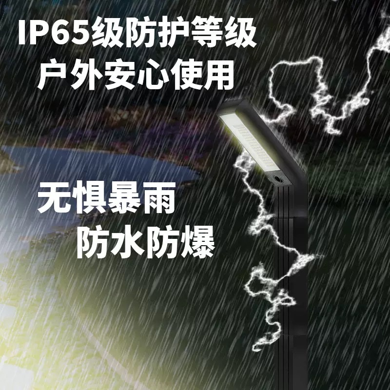新款太阳能户外庭院灯照明花园别墅氛围防水家用插地灯过道草坪灯详情图4