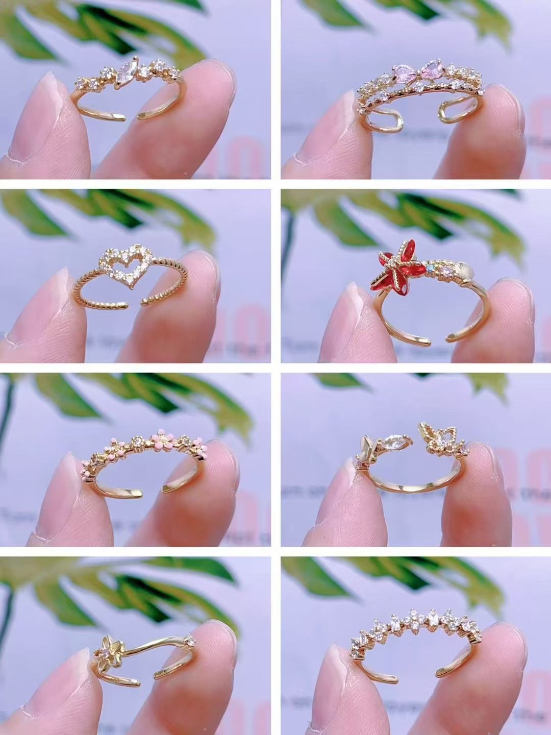 时尚珍珠戒指S999足银水晶不锈钢情侣戒指百搭简约款女款男款饰品戒指戒指