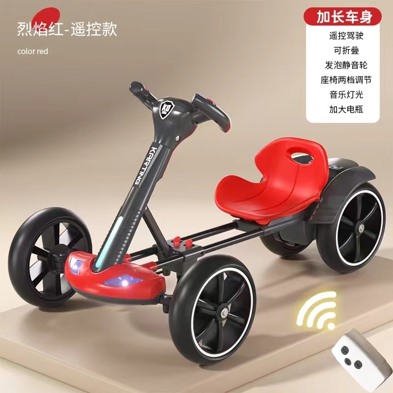 Remote-controlled luminous toy car, children's off-road motorcycle, children's toy car, children's entertainment and educational sports toy