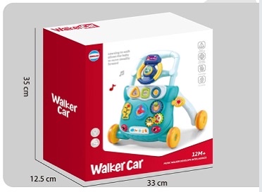 babycare婴儿学步车手推车助步儿童多功能防o型腿宝宝学走路玩具男女宝宝白底实物图