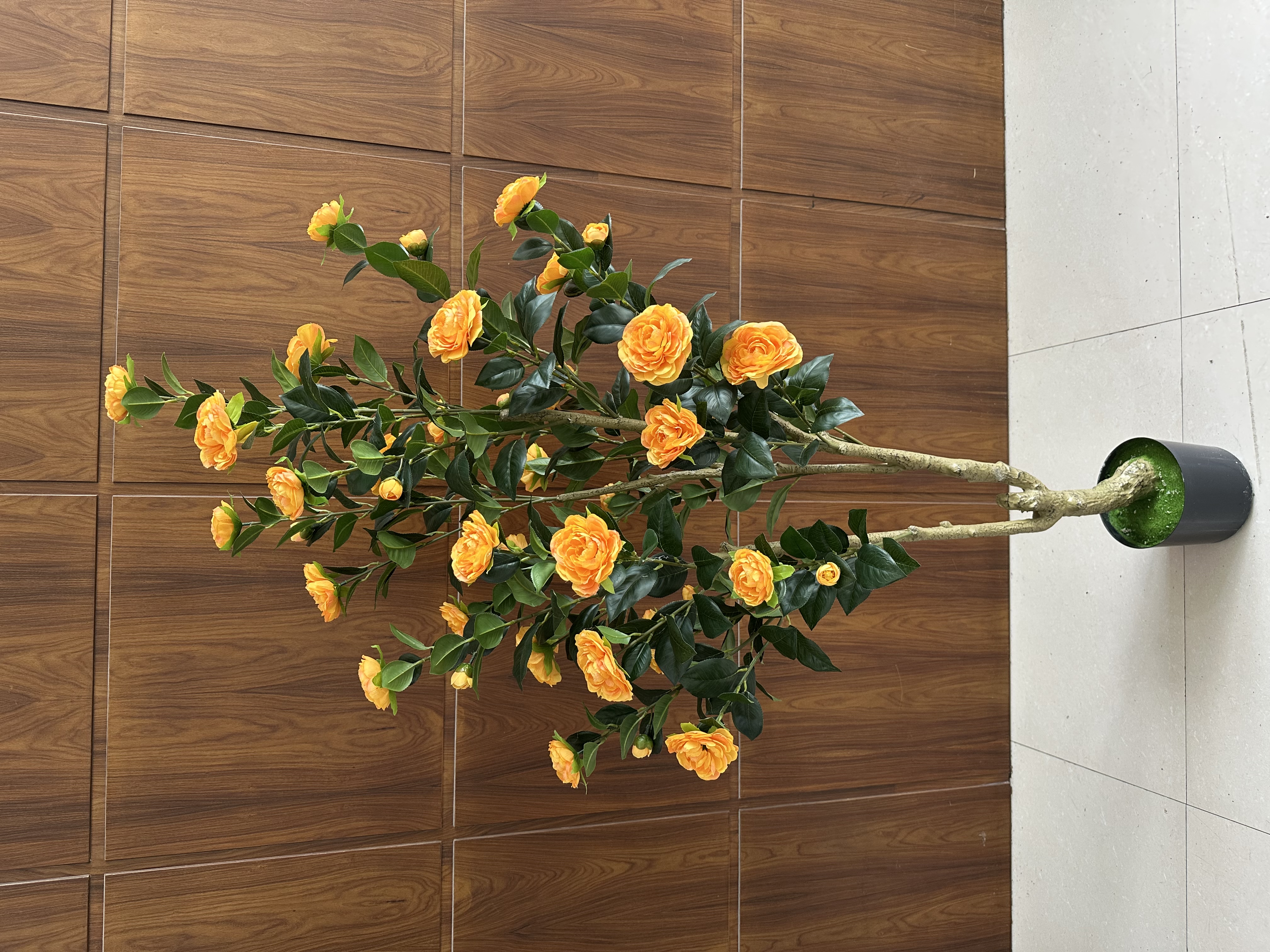 仿真植物仿真花树家居用品家居装饰假花假树茶花家具工艺品仿蘆葦植物