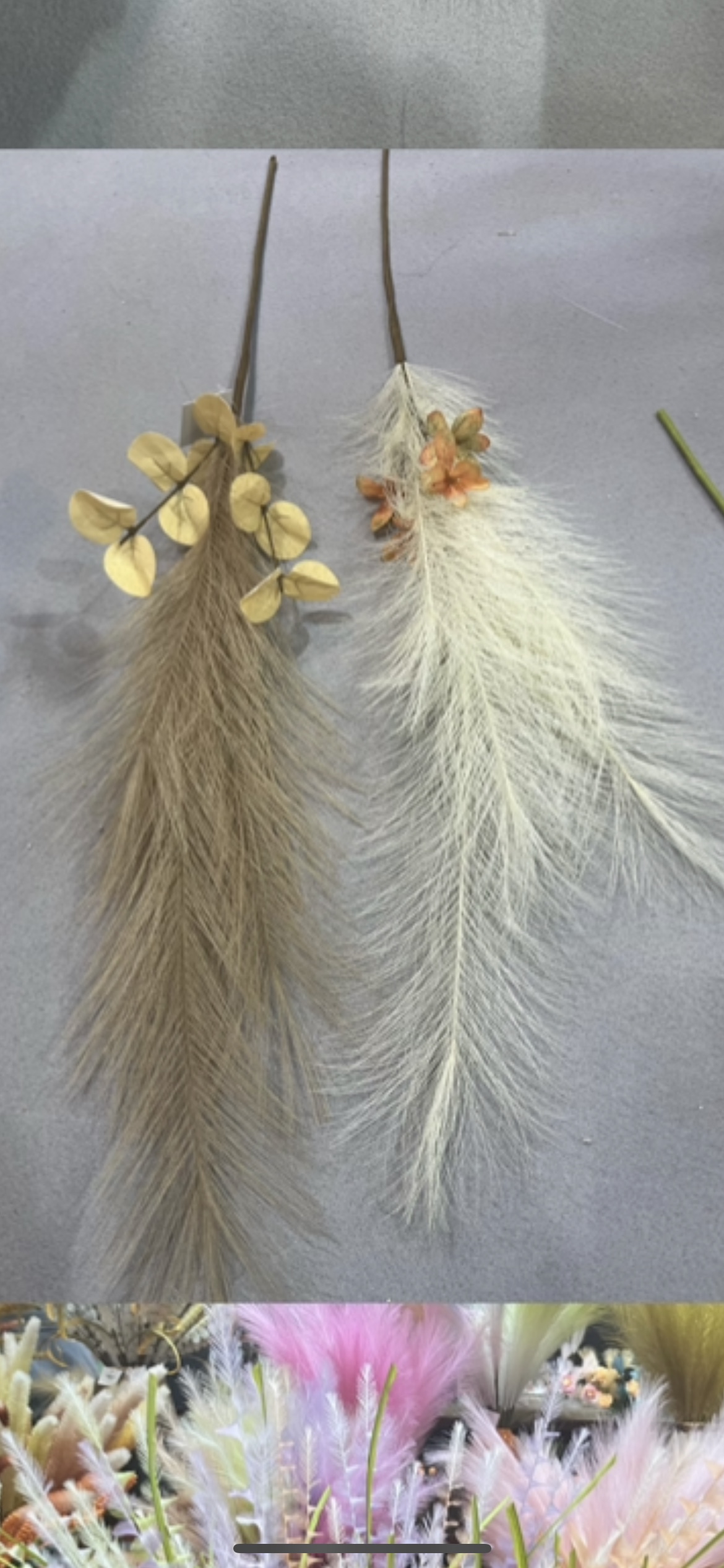 蝴蝶兰仿真花地瓜叶干花摆设室内装饰仿真花瓣艺术插花绿植装饰品仿真花仿真花瓣芦苇产品图