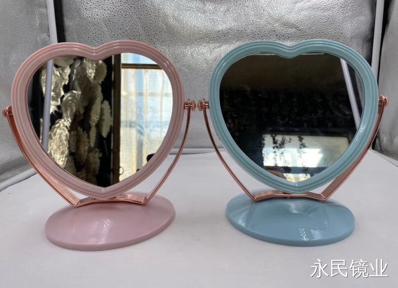 镜子/镜梳/化妆镜台镜/掐痘镜/木质化妆镜细节图