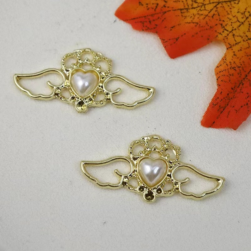 Jewelry accessories, oil-dripping zinc alloy export, butterfly, dragonfly, leaf style diy diamond-encrusted color-retaining bracelets, earrings, hair accessories, versatile, fashionable, new trendy and personalized clothing accessories Specification image