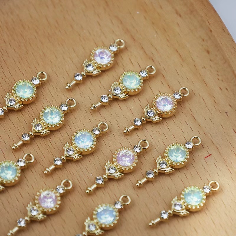 diy锌合金饰品配件潮流仙女棒百搭时尚新款潮流个性服饰配件点钻电镀保色详情图3