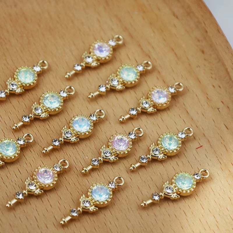 diy锌合金饰品配件潮流仙女棒百搭时尚新款潮流个性服饰配件点钻电镀保色详情图4