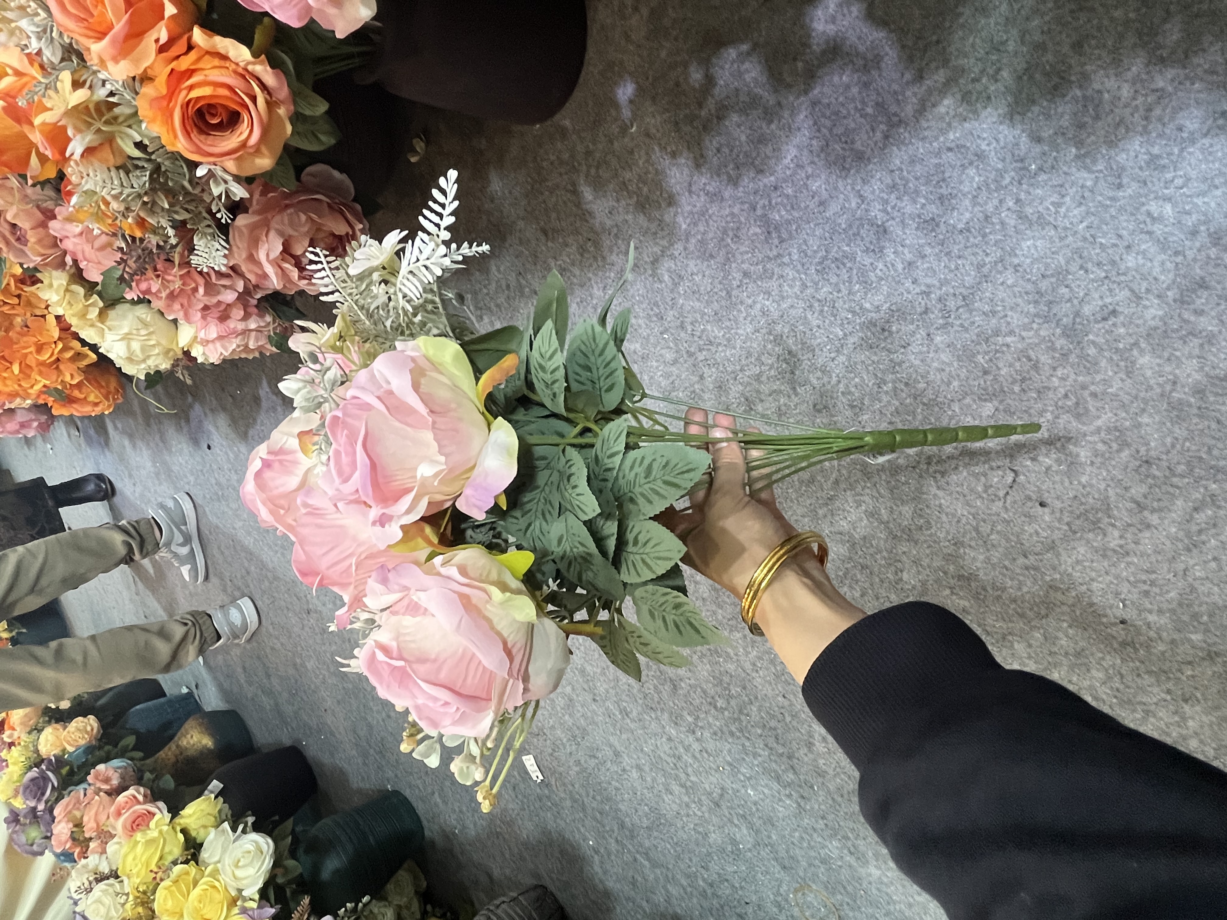 蝴蝶兰仿真花地瓜叶干花摆设室内装饰仿真花瓣创意花艺装饰品仿真花蝴蝶兰仿真花地瓜叶干花摆设仿真花剑兰仿真花