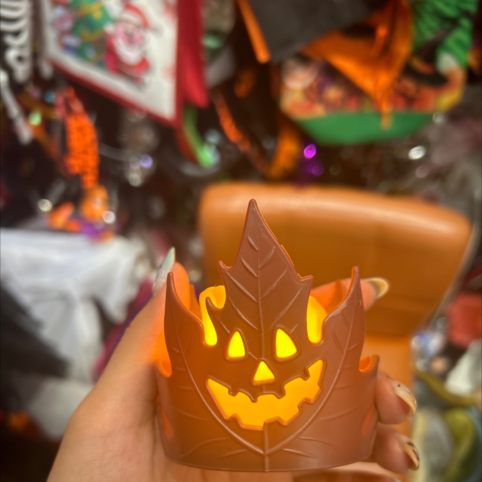 万圣节蜡烛装饰道具摆件配件配饰恐怖鬼节创意小灯装扮节日装饰道具创意有趣节日布置详情图4