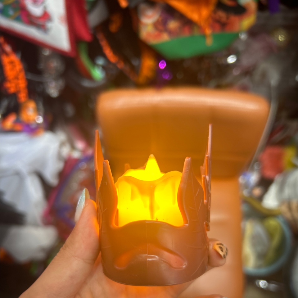 万圣节蜡烛装饰道具摆件配件配饰恐怖鬼节创意小灯装扮节日装饰道具创意有趣节日布置详情图7