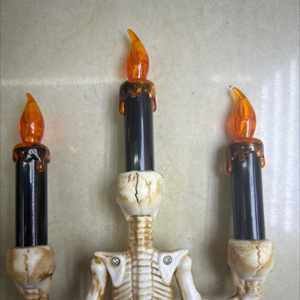 Candle ghost headlamps, decorative props, Ghost Festival decorative props, arrangement props, decorative items, ornaments, ornaments, Halloween festival supplies Application Scenario