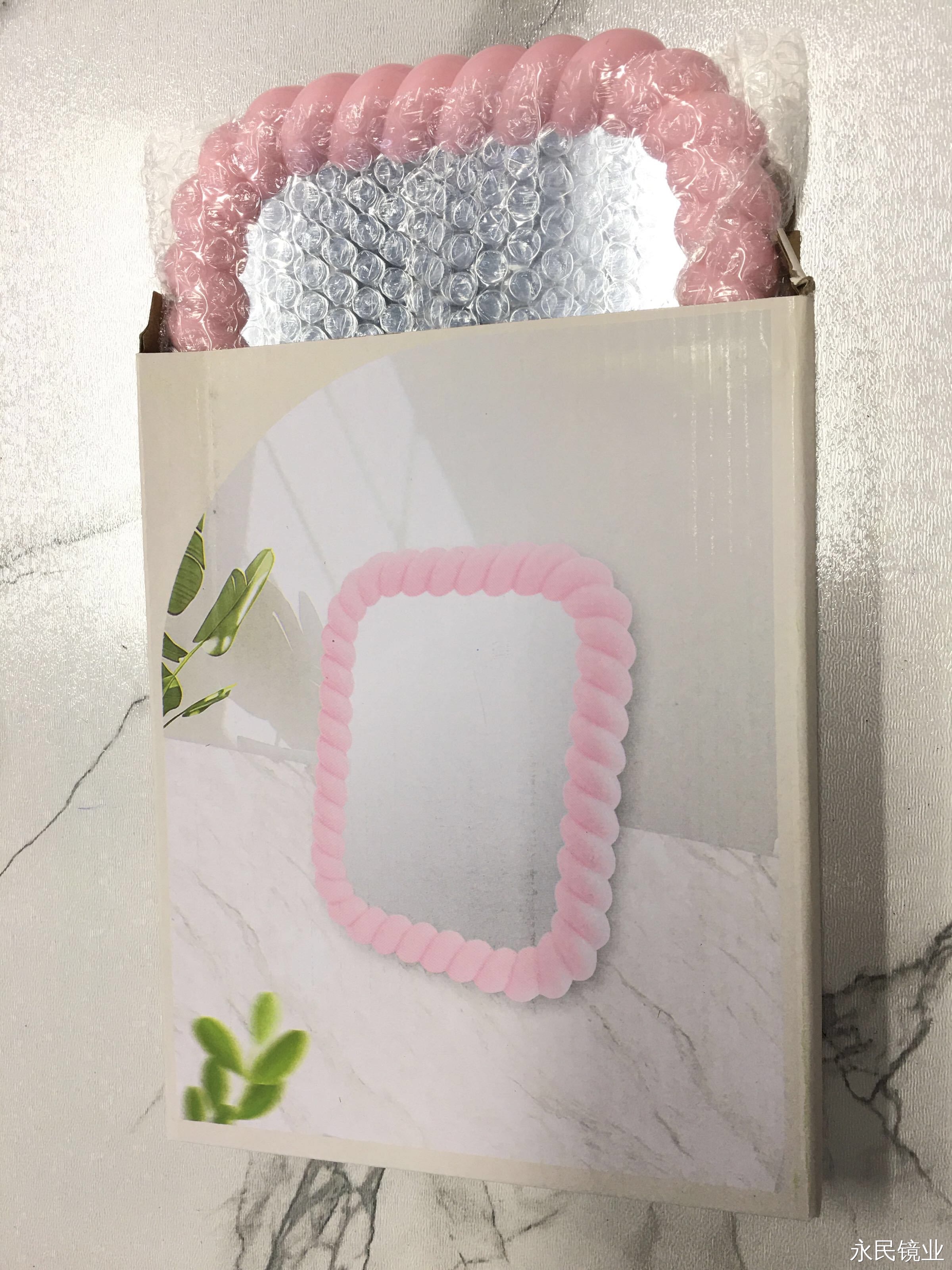 镜子/镜梳/化妆镜台镜/掐痘镜/木质化妆镜产品图