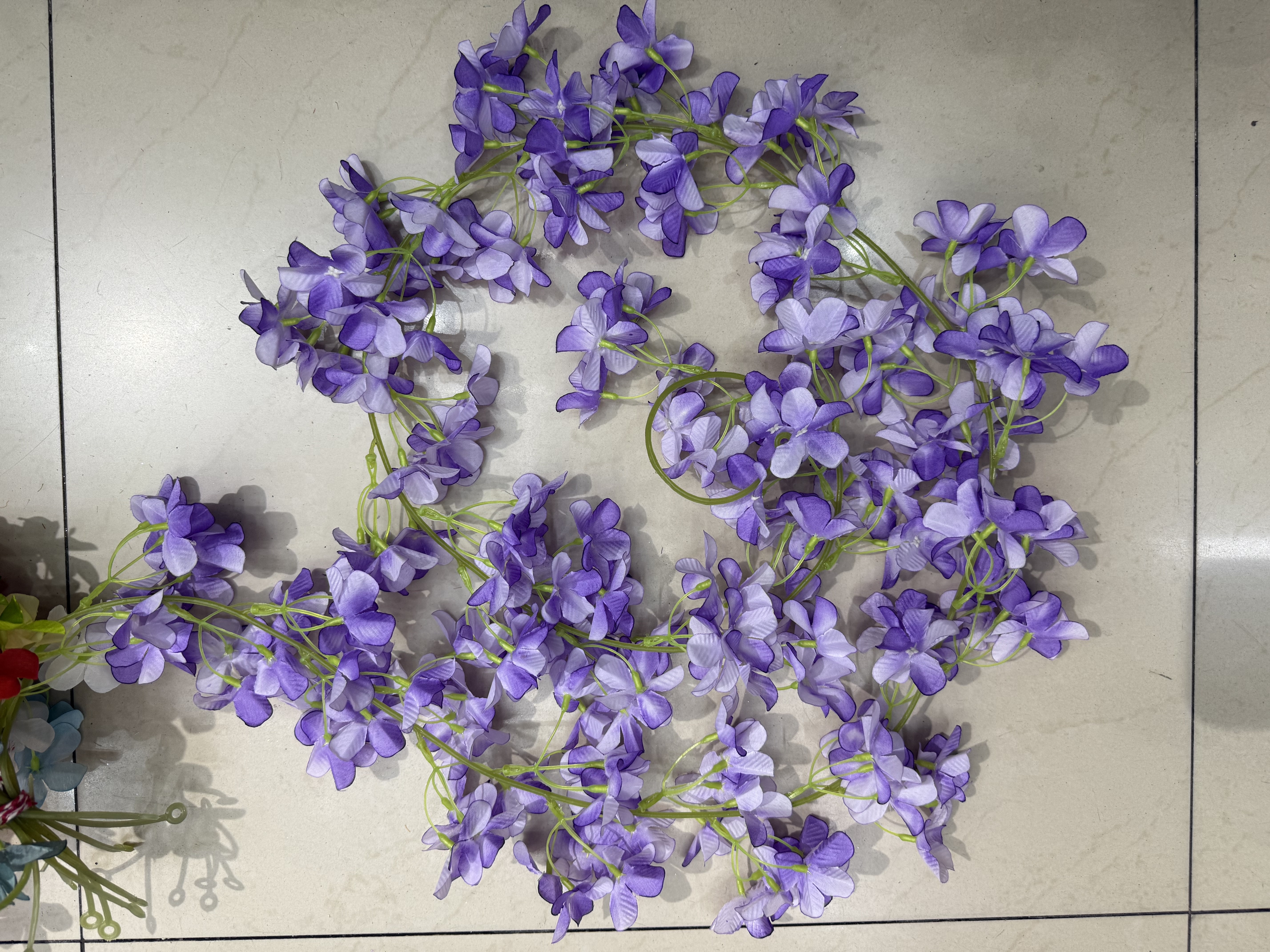 仿真花藤玫瑰假花藤条空调管道遮挡客厅吊顶装饰塑料藤蔓缠绕植物蔷薇花藤详情图2