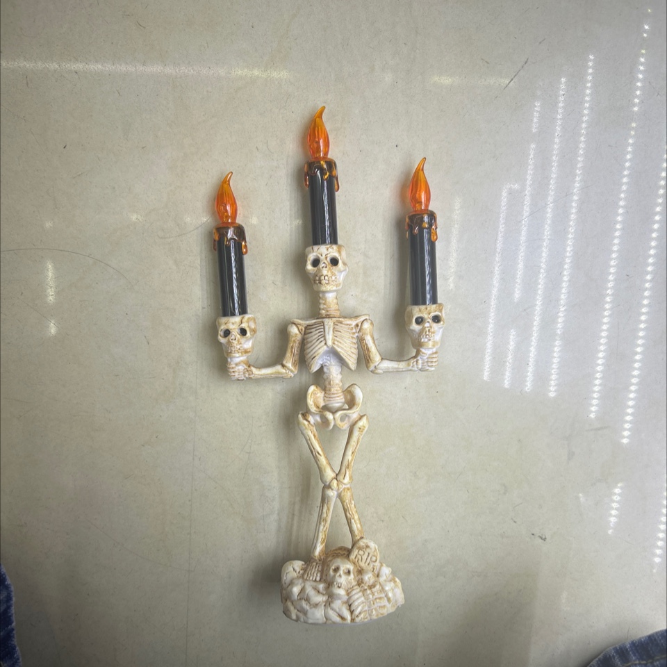 Candle ghost headlamps, decorative props, Ghost Festival decorative props, arrangement props, decorative items, ornaments, ornaments, Halloween festival supplies details Picture