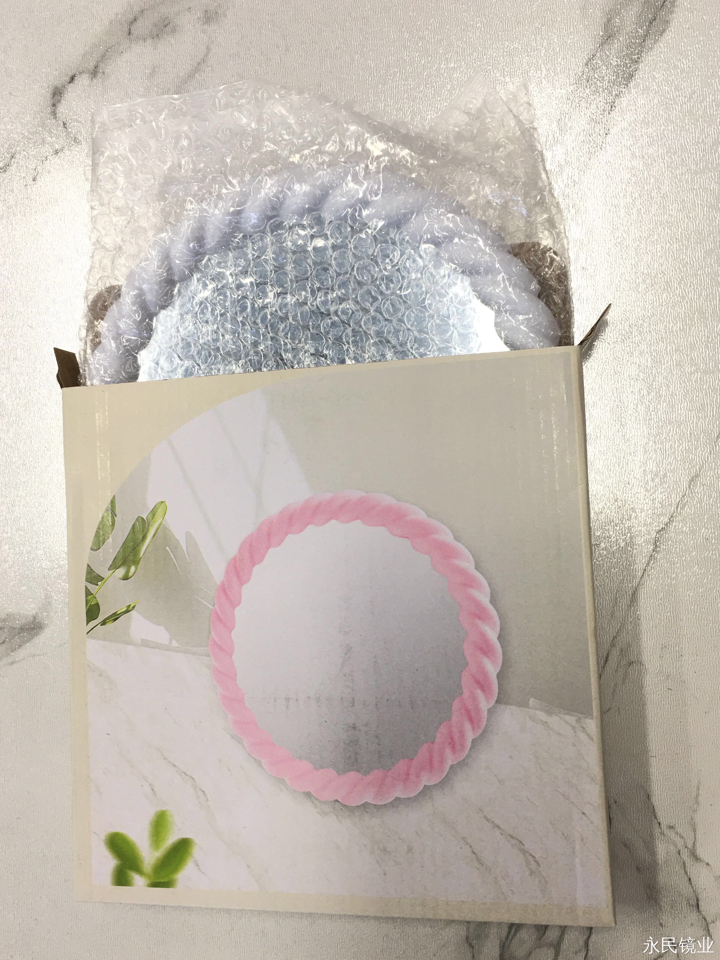 镜子/镜梳/化妆镜台镜/掐痘镜/木质化妆镜产品图