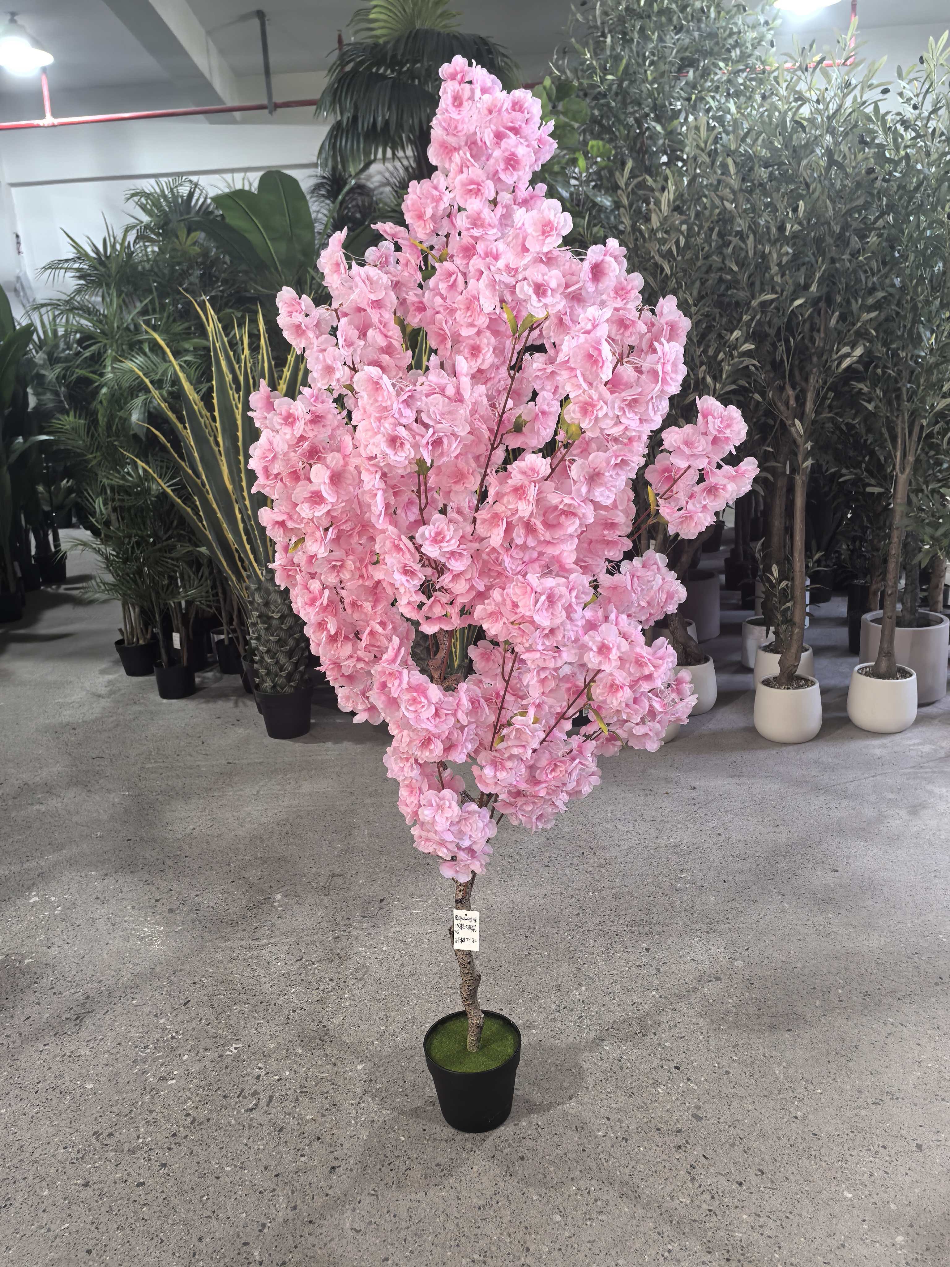 1.2-2米仿真木杆加密白色 粉色 香槟色炫彩加密樱花 带叶樱花 
artificial trees flowers 详情图7