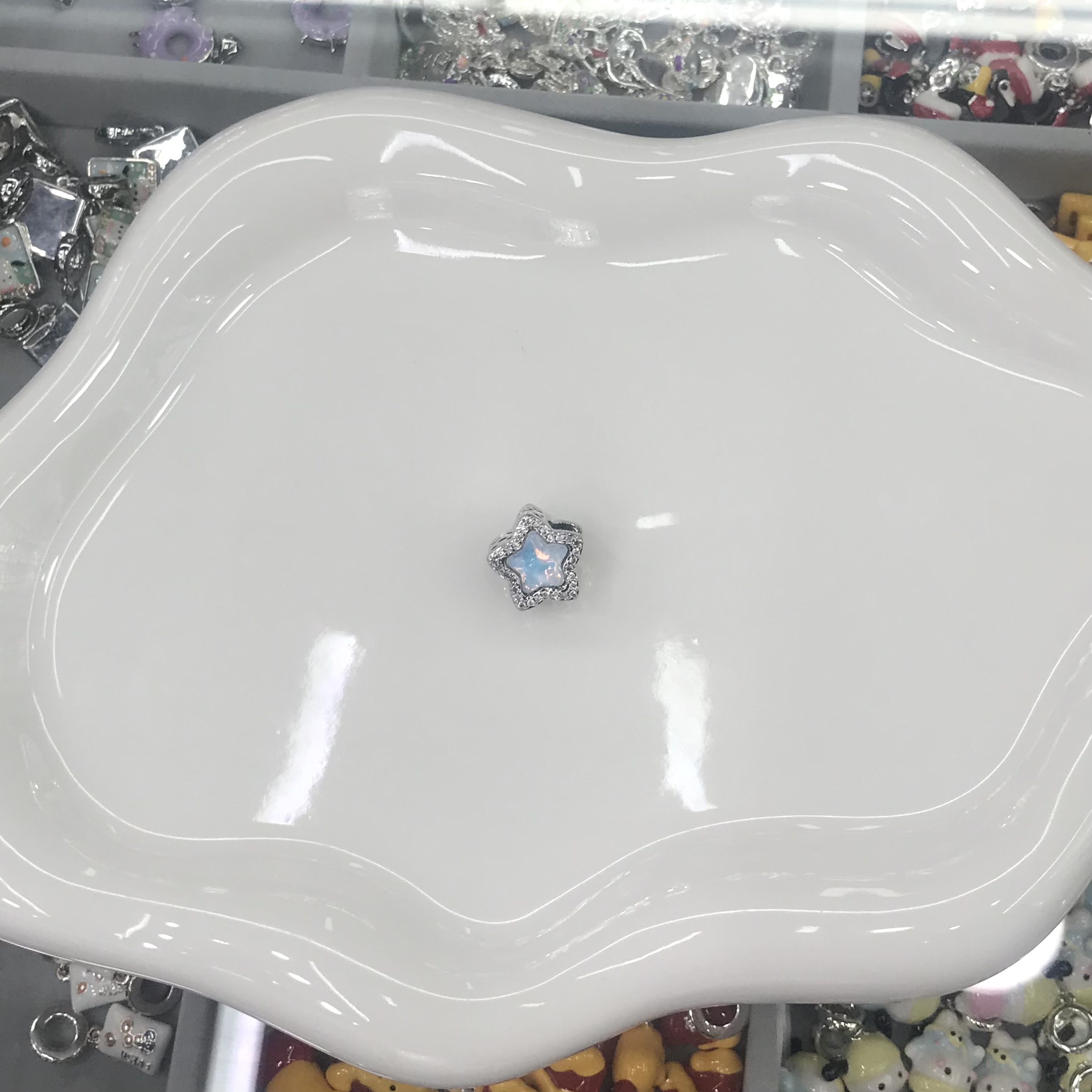 潘家DIY手链项链大孔星星猫眼