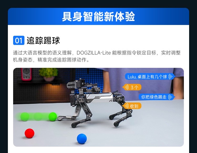 Raspberry PI quadruped mechanical dog AI vision large model Bionic robot mechanical arm with embodied intelligent voice recognition detail image 9