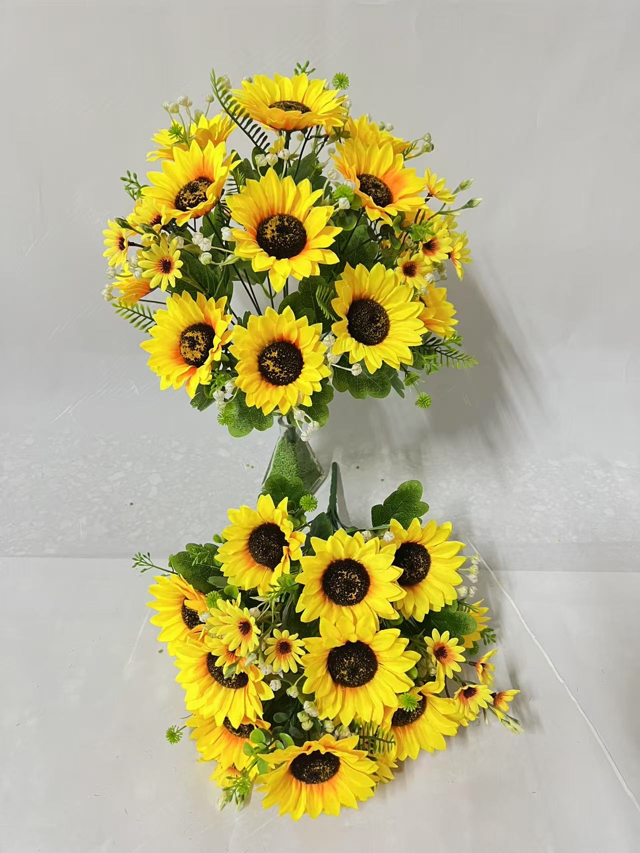 仿真太阳花大尺寸仿真花家居装饰时尚潮流简约向日葵干花摆设仿真花