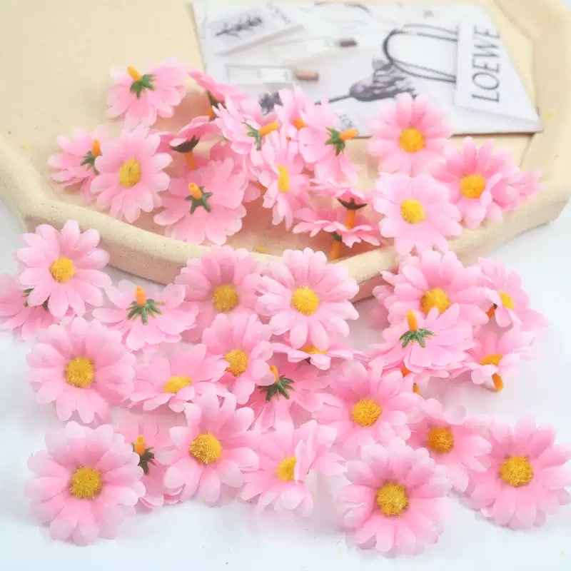 DIY handmade sunflowers, daisies, artificial flowers, silk flowers, cloth flowers, chrysanthemums, sunflowers, artificial flowers, flower heads, flowers detail image 2