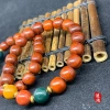 Chinese-style blood sandalwood multi-treasure bead bracelet, new Chinese-style sandalwood old-style bead plain ring cultural play Buddhist bead bracelet woven Item Picture