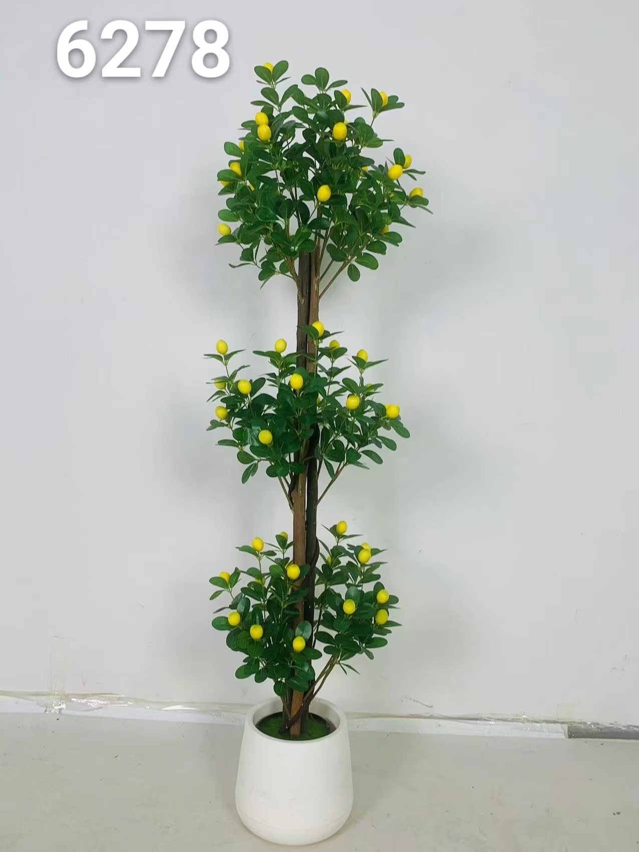 Plantas simuladas limonero micro paisaje simulado vegetación decoración interior details Picture