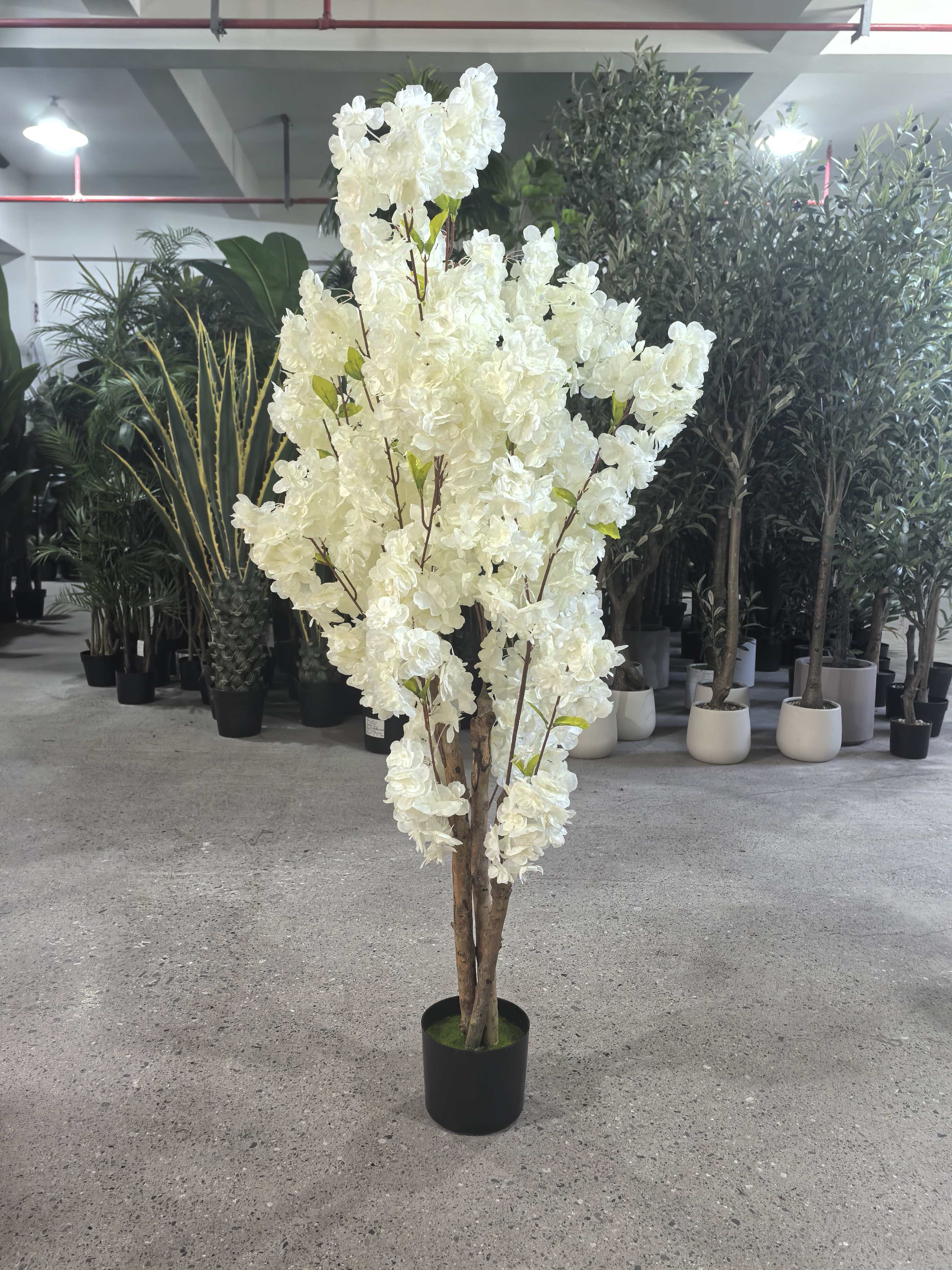 1.2-2米仿真木杆加密白色 粉色 香槟色炫彩加密樱花 带叶樱花 
artificial trees flowers 详情图9