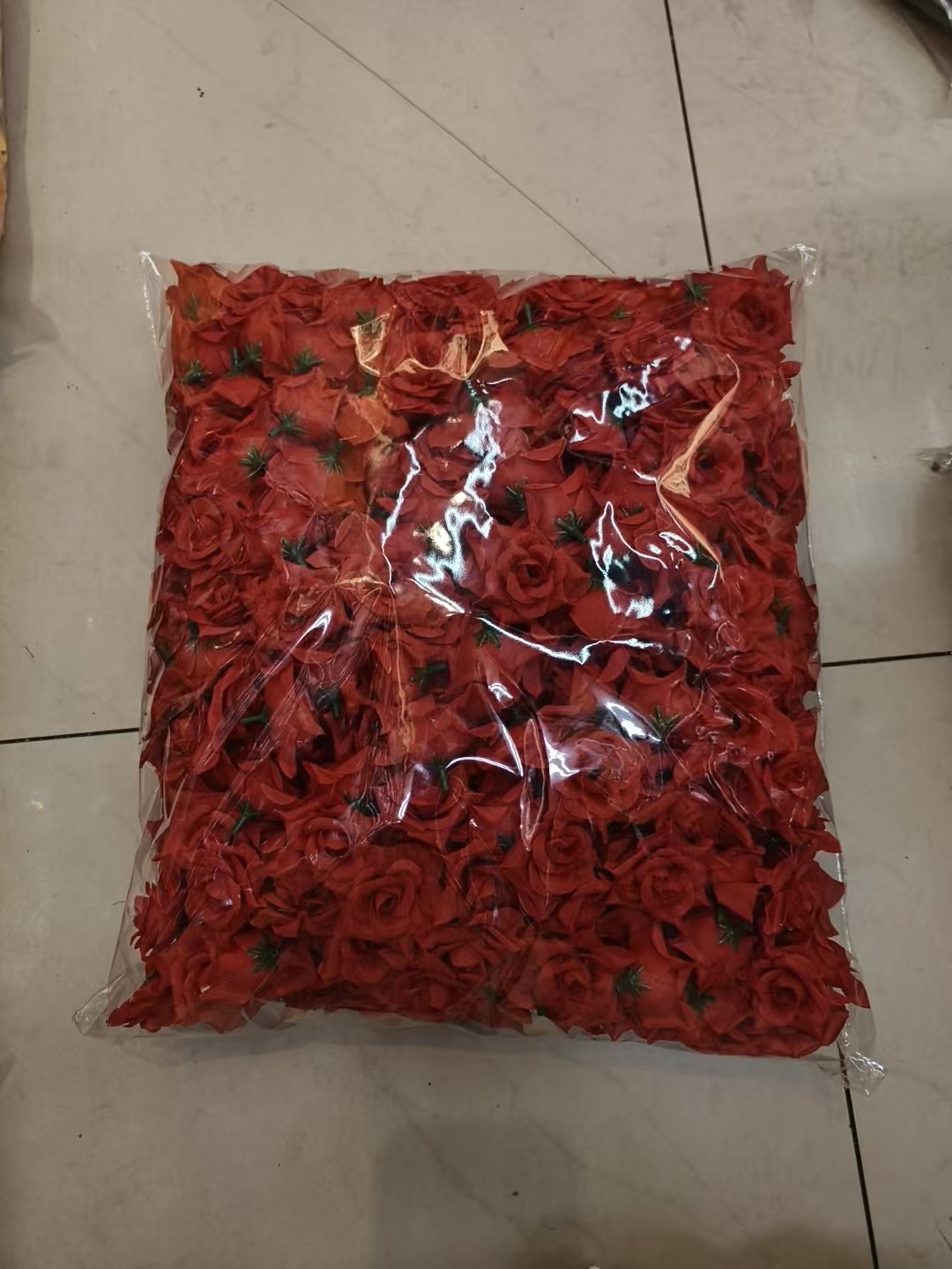 DIY artificial rose 4.5cm small rolled-edge flower head, flower hairpin garland, silk flower, rose for wedding scattering detail image 2