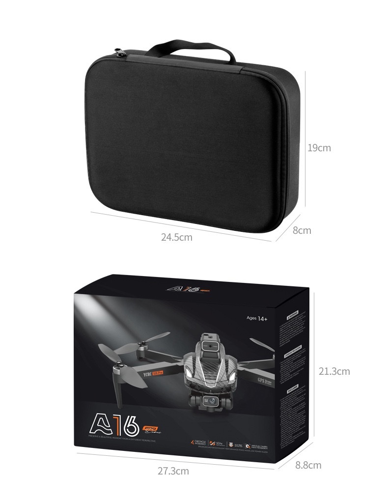 Cross-border new product A16 GPS drone return brushless optical flow aerial photography quadcopter remote control aircraft V168 detail image 13