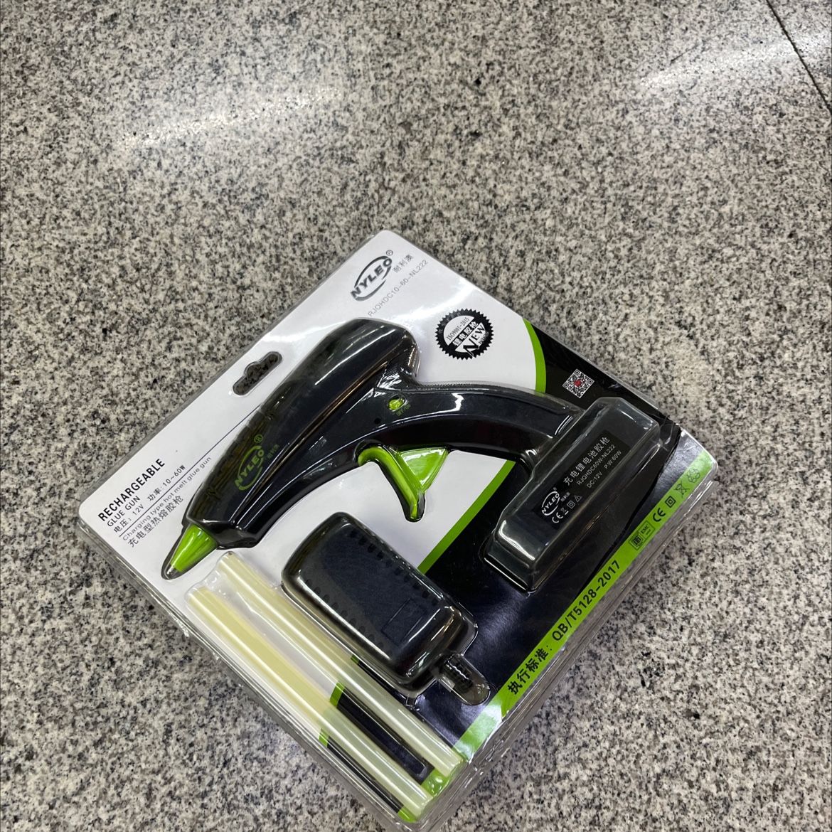 NL-222 充电锂电池大胶枪胶枪 黑色大胶枪 热熔胶枪 熔胶枪 手工工具 充电 锂电池 大胶枪 60w细节图