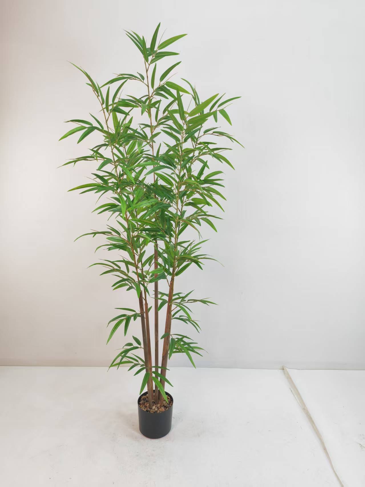 شجرة الخيزران المشفرة المتعددة الأوراق، الخيزران الذهبي الخيزران الخيزران الحقيقي Artificial Bamboo Tree Specification image
