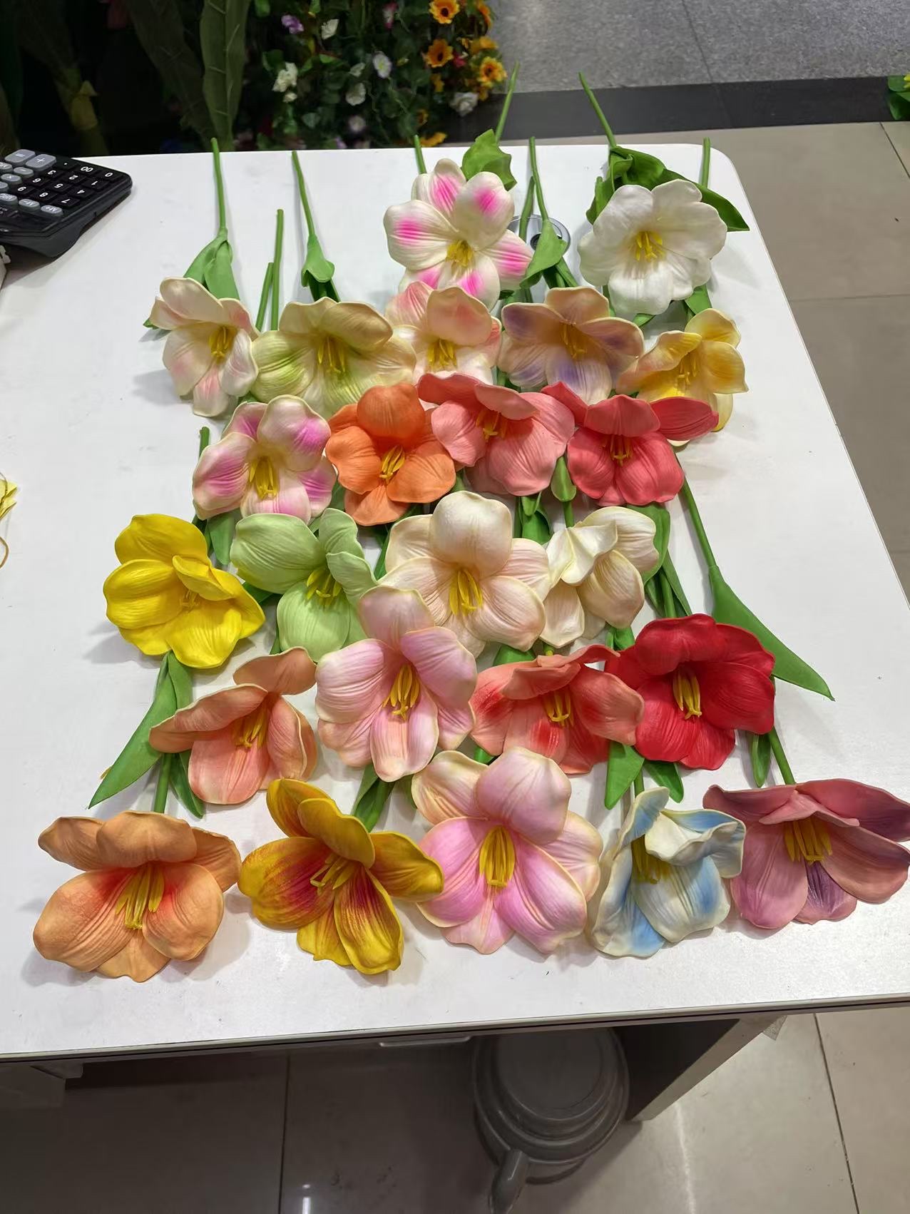 仿真花pu花束塑料花假花人造花装饰花艺布艺手工材料多款选择开口郁金香详情图4