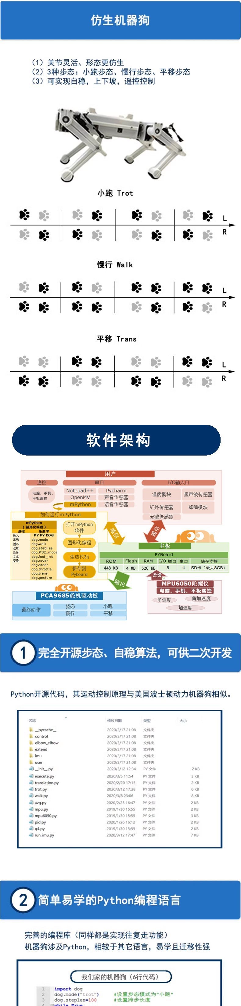 The third-generation quadruped robot Pipai Dog, a 12-degree-of-freedom robot dog detail image 2