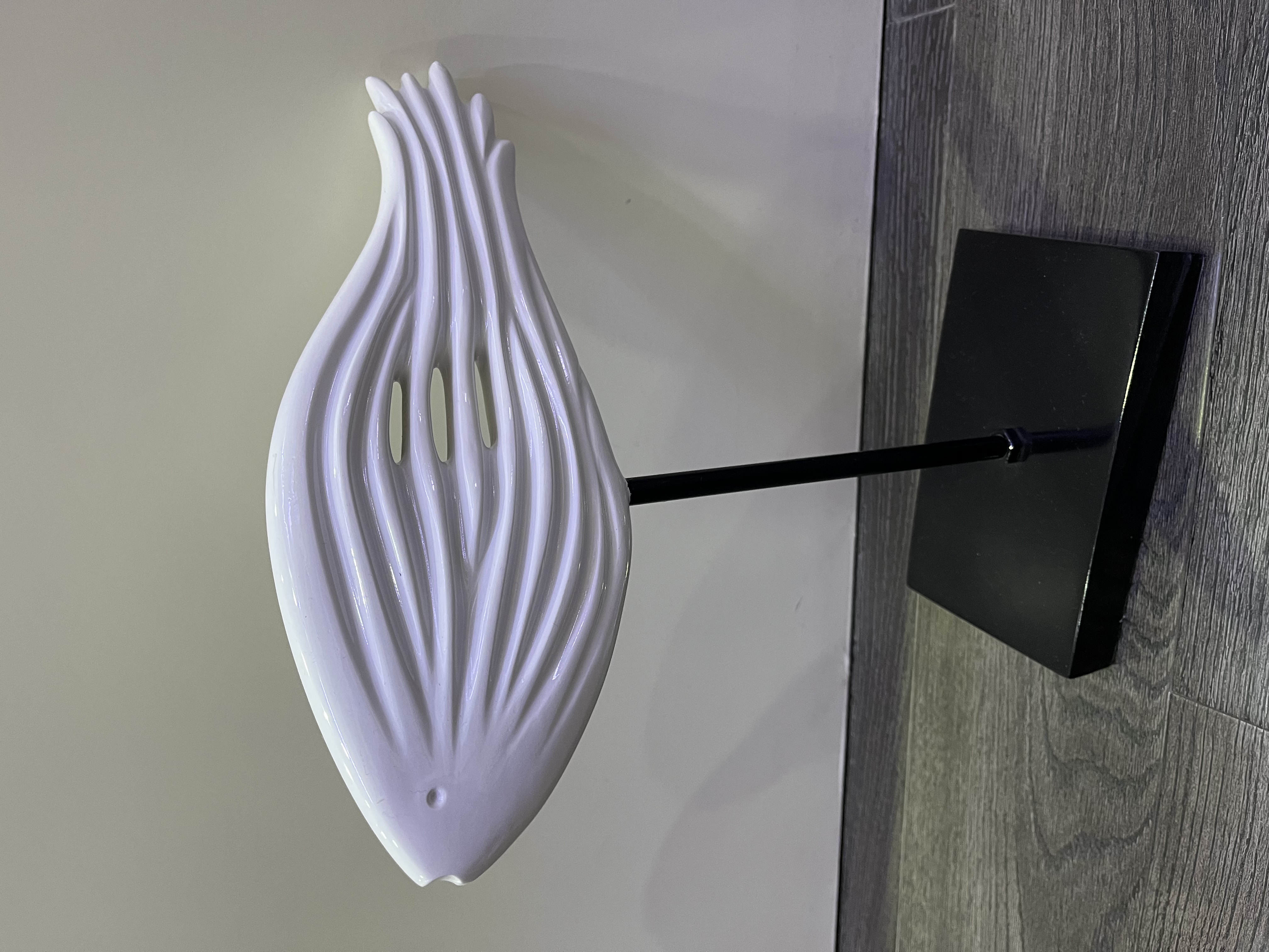 现代风格设计装饰家具会所酒店白色抽象简约鱼款式摆件