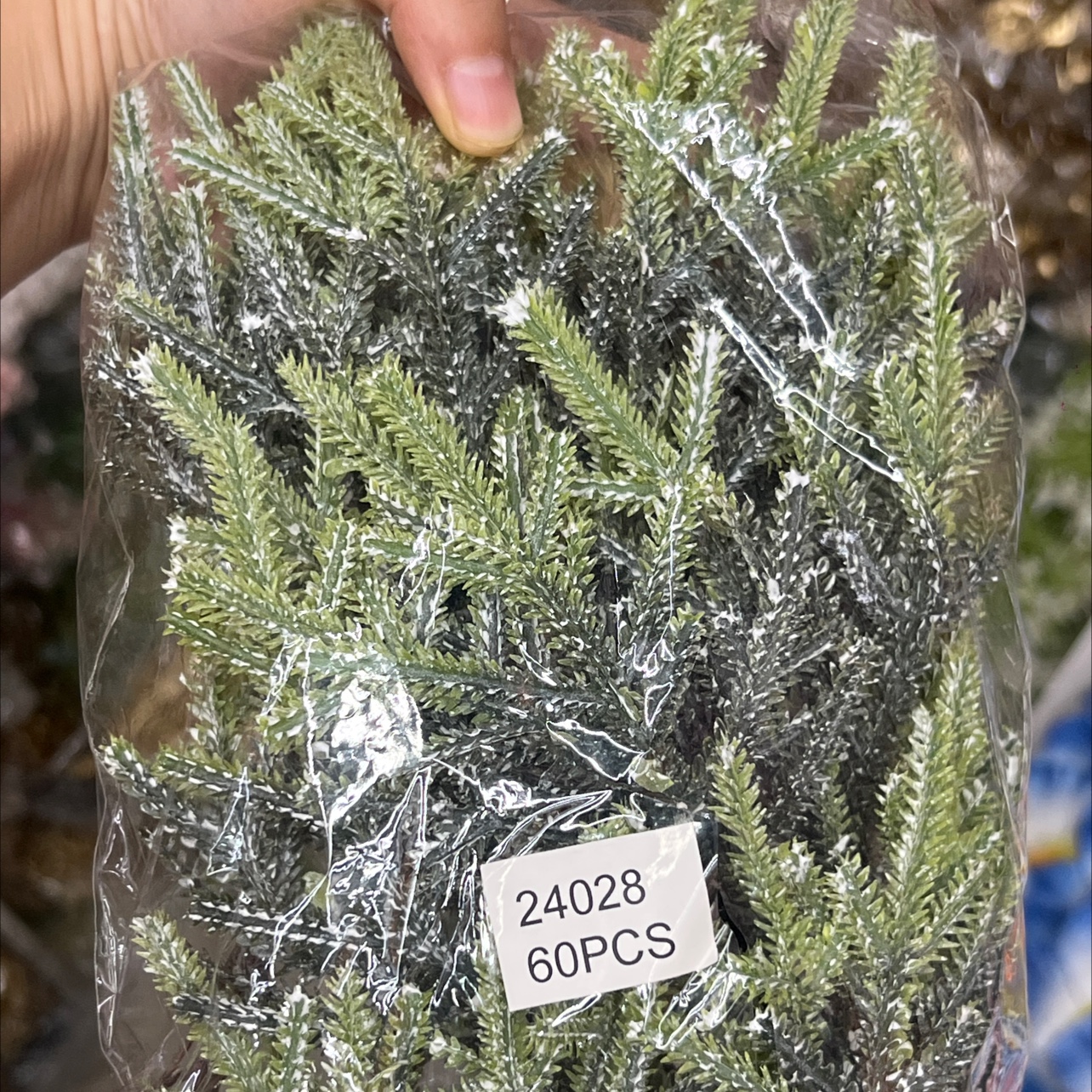 圣诞树装饰用品塑料打霜草金色草挂件节日装饰挂件圣诞节必备圣诞圣诞树圣诞用品产品图