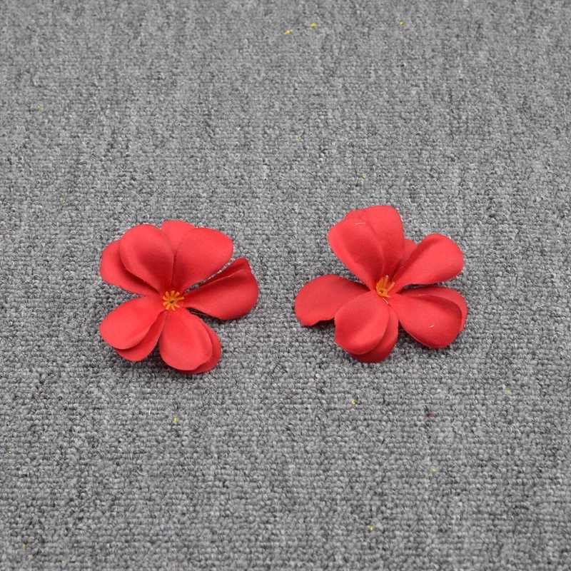 7cm仿真鸡蛋花假花单独花头婚庆绢花手工DIY装饰花饰品配件材料