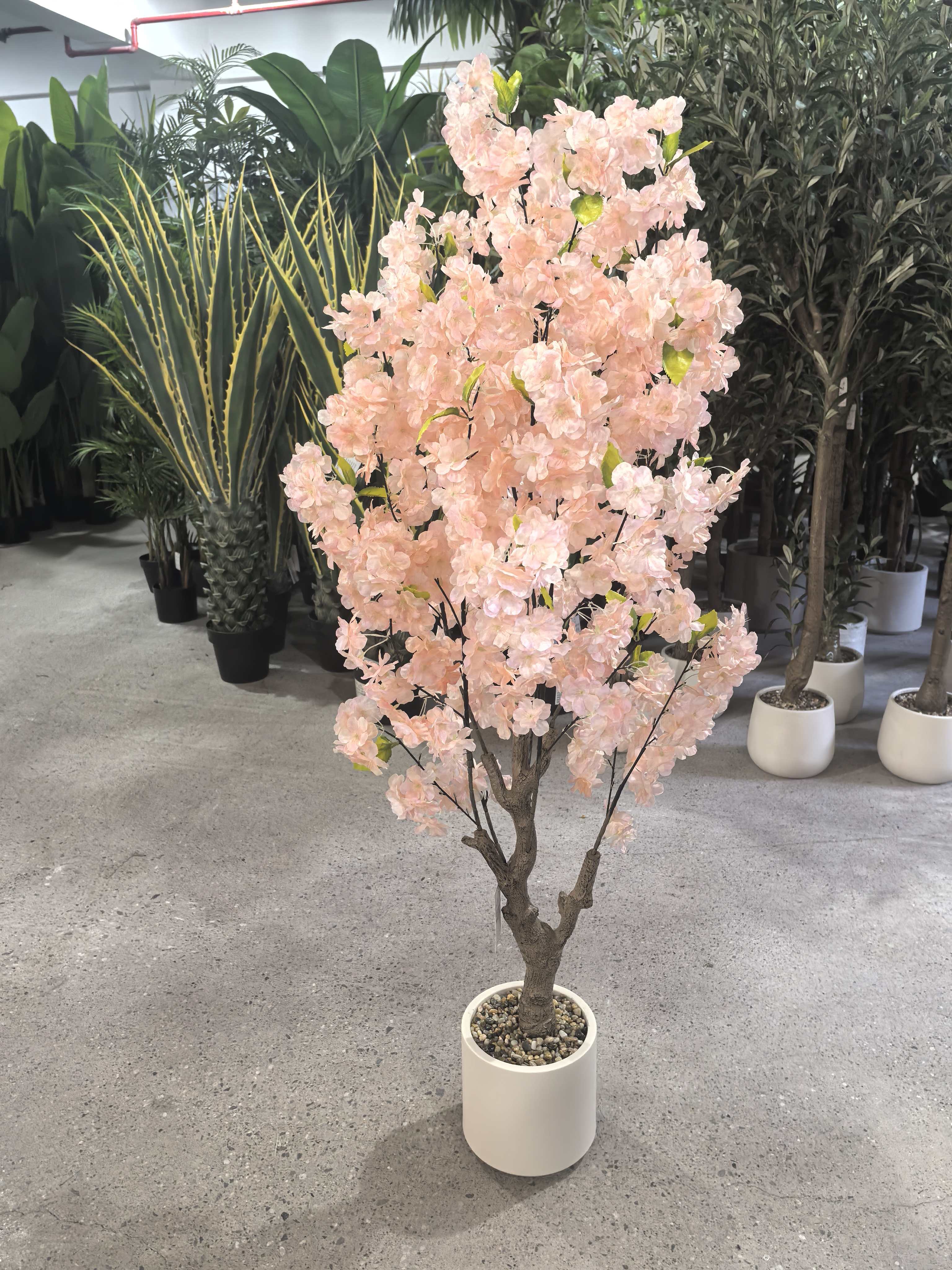 1.2-2米仿真木杆加密白色 粉色 香槟色炫彩加密樱花 带叶樱花 
artificial trees flowers 详情图6